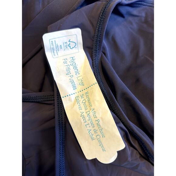 Andie Swim the Tulum Eco Nylon One Piece in Navy M NWT - Picture 4 of 5